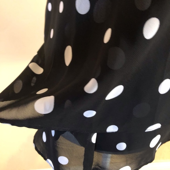 ❇️ R&M Richards blouse, Black & white, polka dot - Picture 8 of 8